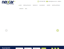 Tablet Screenshot of neixar.com